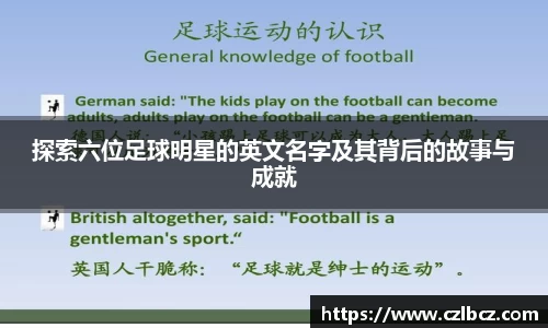 探索六位足球明星的英文名字及其背后的故事与成就